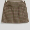 & Other Stories Skirts | A-Line Mini Skirt Beige Checks