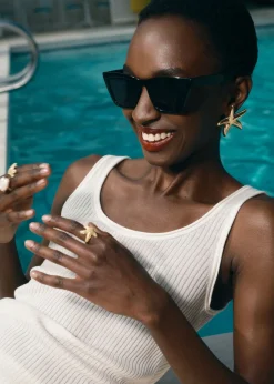 & Other Stories Swimwear | Sunglasses | Angular Cat Eye Sunglasses