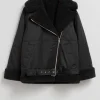 & Other Stories Outerwear | Aviator Jacket Black