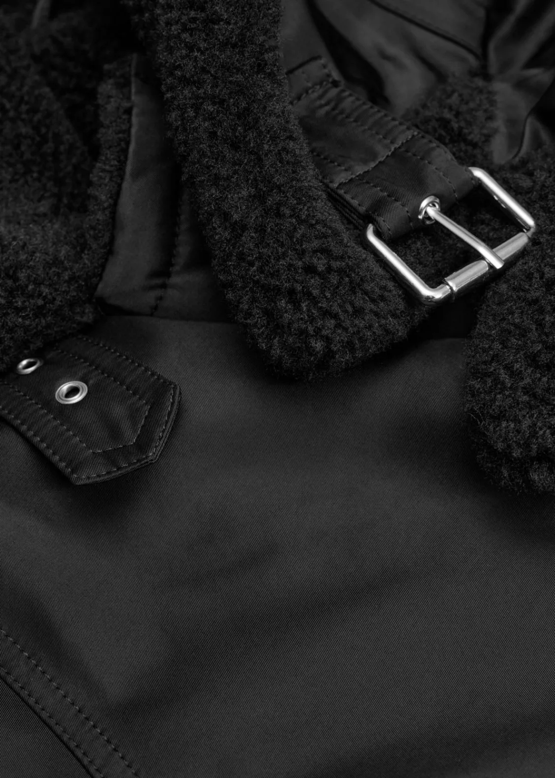 & Other Stories Outerwear | Aviator Jacket Black