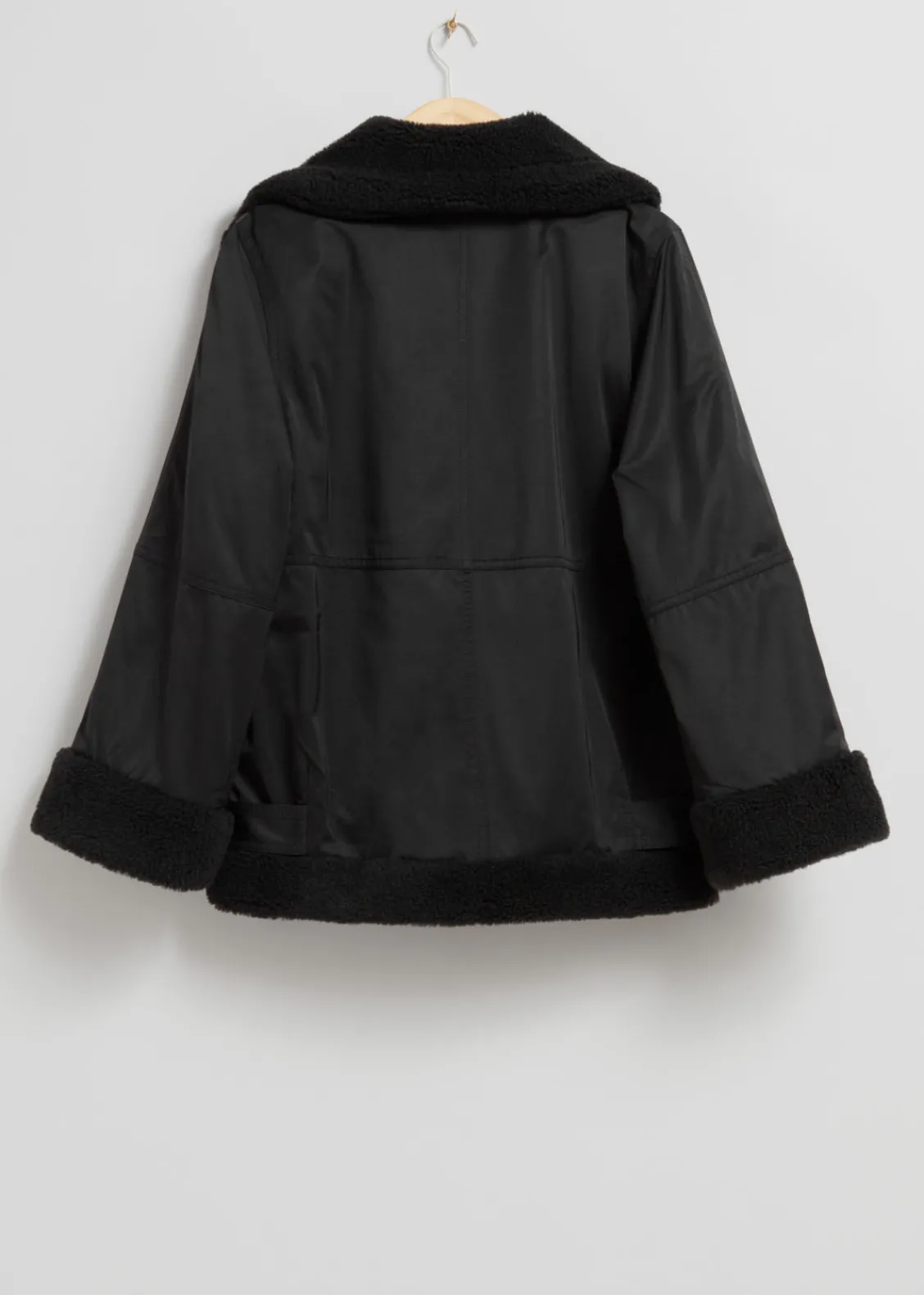 & Other Stories Outerwear | Aviator Jacket Black