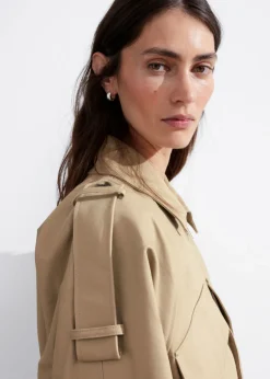 & Other Stories Outerwear | Belted Patch-Pocket Jacket