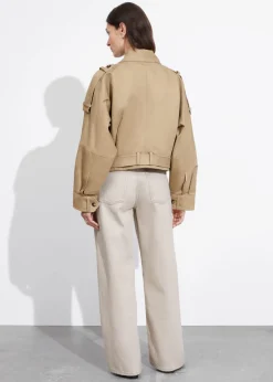 & Other Stories Outerwear | Belted Patch-Pocket Jacket