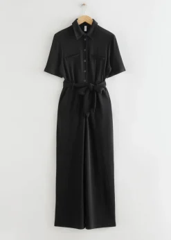 & Other Stories Jumpsuits | Pants | Belted Short Sleeve Jumpsuit