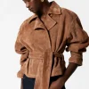 & Other Stories Sets & Suits | Outerwear | Belted Suede Jacket Brown