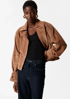 & Other Stories Sets & Suits | Outerwear | Belted Suede Jacket Brown