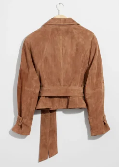 & Other Stories Sets & Suits | Outerwear | Belted Suede Jacket Brown