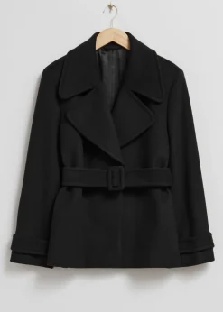 & Other Stories Outerwear | Belted Wool Jacket