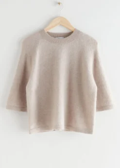 & Other Stories Tops | Sweaters & Knits | Boxy Alpaca Knit T-Shirt
