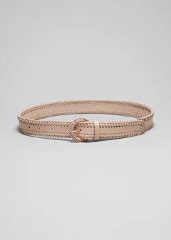 & Other Stories Belts | Braided Leather Belt Beige
