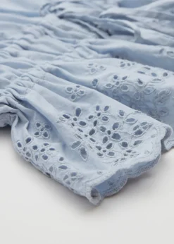 & Other Stories Blouses & Shirts | Broderie Anglaise Puff Sleeve Blouse