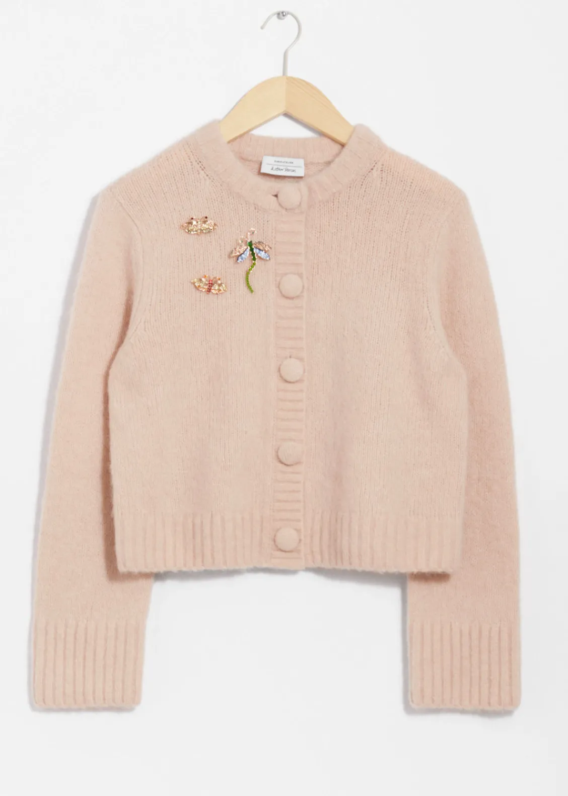 & Other Stories Sweaters & Knits | Brooch-Detailed Cardigan Beige