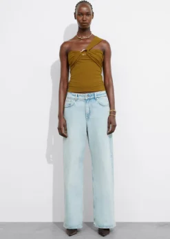& Other Stories Tops | Buckle-Detailed Top Brown