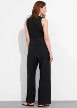 & Other Stories Jumpsuits | Buttoned Sleeveless Jumpsuit Black