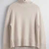 & Other Stories Sweaters & Knits | Cashmere-Blend Mock Neck Sweater Beige