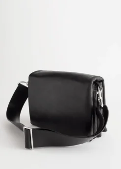 & Other Stories Shoulder Bags | Chrome Free Leather Crossbody Bag Black