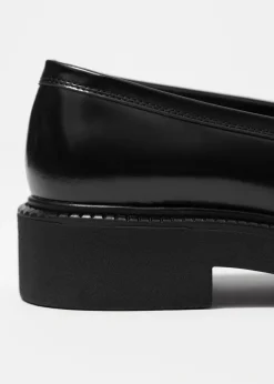 & Other Stories Loafers & Flats | Chunky Leather Loafers Black