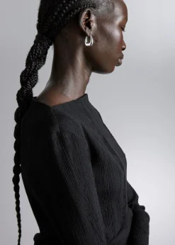 & Other Stories Earrings | Chunky Oval Hoop Earrings