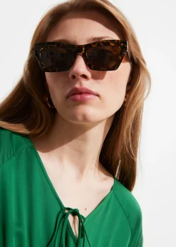 & Other Stories Sunglasses | Classic Cat-Eye Sunglasses Brown