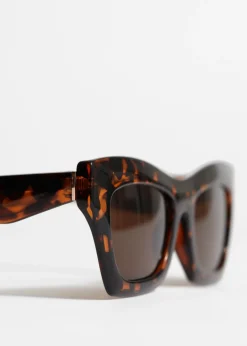 & Other Stories Sunglasses | Classic Cat-Eye Sunglasses Brown