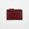 & Other Stories Wallets | Classic Leather Cardholder Burgundy