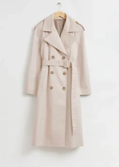 & Other Stories Outerwear | Classic Relaxed Trench Coat Beige