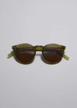 & Other Stories Sunglasses | Classic Round Frame Sunglasses