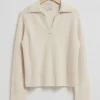 & Other Stories Sweaters & Knits | Collared Cashmere Sweater Cream