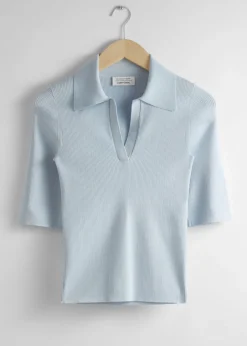 & Other Stories Tops | Sweaters & Knits | Collared Short-Sleeve Top