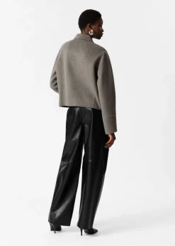 & Other Stories Outerwear | Collared Wool-Blend Jacket