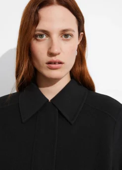 & Other Stories Outerwear | Collared Wool-Blend Jacket