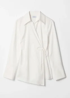 & Other Stories Blouses & Shirts | Cotton Wrap Shirt White