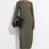 & Other Stories Dresses | Crinkled Midi Dress Khaki