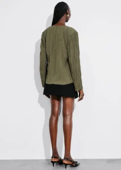 & Other Stories Tops | Crinkled Top