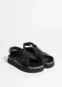 & Other Stories Loafers & Flats | Sandals | Criss-Cross Leather Sandals