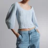 & Other Stories Blouses & Shirts | Cropped Corset Blouse