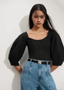 & Other Stories Blouses & Shirts | Cropped Corset Blouse