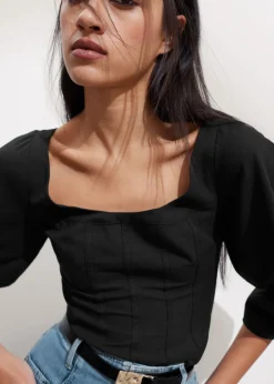 & Other Stories Blouses & Shirts | Cropped Corset Blouse