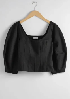 & Other Stories Blouses & Shirts | Cropped Corset Blouse