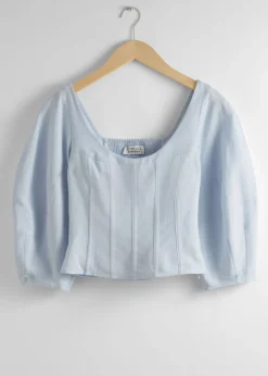 & Other Stories Blouses & Shirts | Cropped Corset Blouse