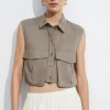 & Other Stories Sets & Suits | Tops | Cropped Patch-Pocket Top Mole