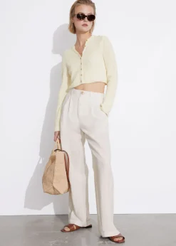 & Other Stories Sweaters & Knits | Cropped Rib-Knit Cardigan