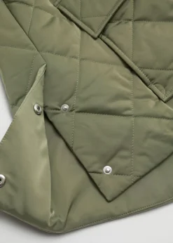 & Other Stories Outerwear | Diamond-Quilted Jacket Khaki