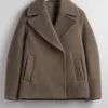 & Other Stories Outerwear | Double-Breasted Wool Jacket