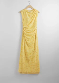 & Other Stories Dresses | Draped Sleeveless Midi Dress