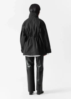 & Other Stories Outerwear | Drawstring Waist Jacket Black
