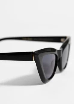 & Other Stories Sunglasses | Edgy Cat-Eye Sunglasses Black