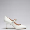 & Other Stories Heels | Embellished Satin Pumps White