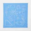 & Other Stories Scarves | Embroidered Cotton-Voile Scarf Light Blue