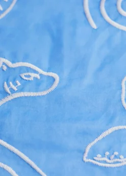 & Other Stories Scarves | Embroidered Cotton-Voile Scarf Light Blue